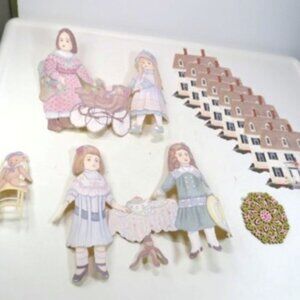 Scrapbook Grab Bag Dollhouse Wallpaper Cut Outs Tea Dolls Decor Pastel